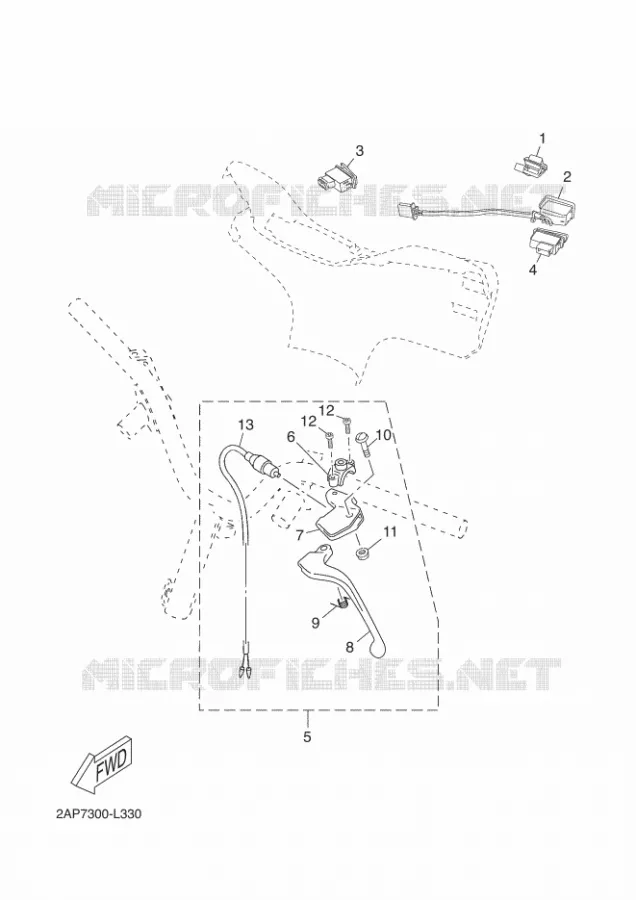 SWITCH / LEVER Yamaha SCOOTER 50 2012 NEOS  YN50