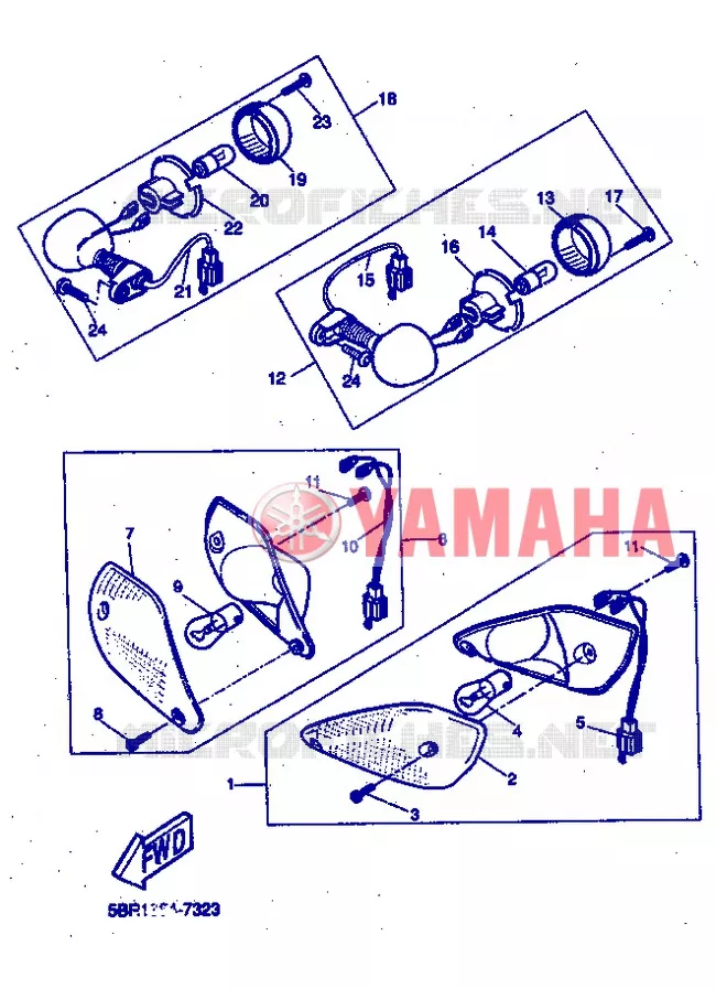INDICATOR Yamaha SCOOTER 50 2012 NITRO  YQ50