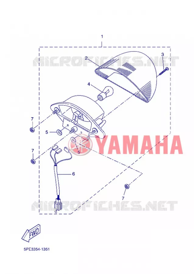 TAIL LIGHT Yamaha SCOOTER 50 2012 NITRO  YQ50
