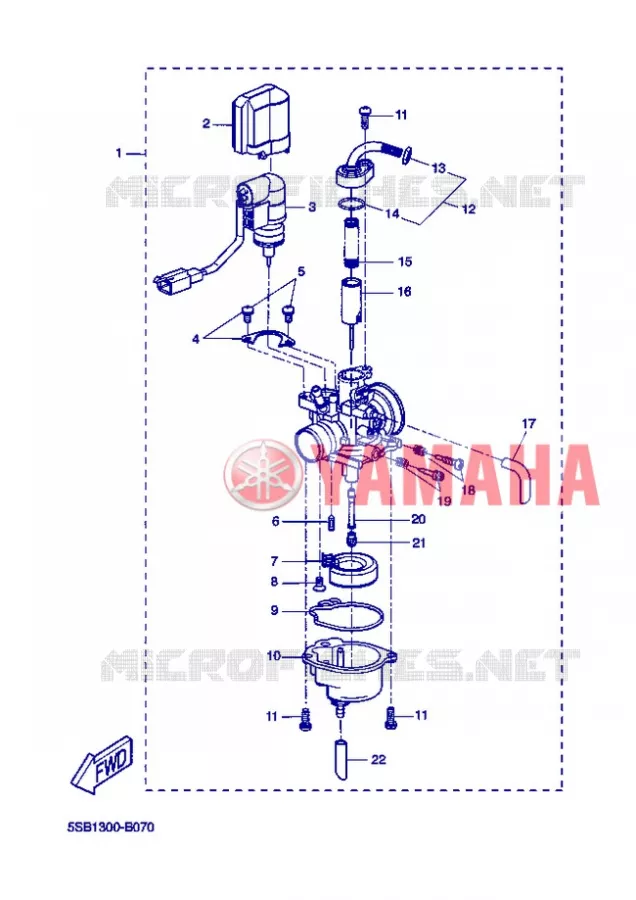 CARBURETOR Yamaha SCOOTER 50 2012 NITRO  YQ50