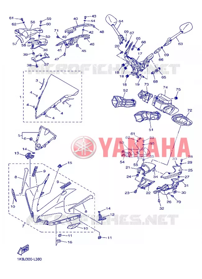 COVER 1 Yamaha MOTO 1000 2012 R1  YZF-R1
