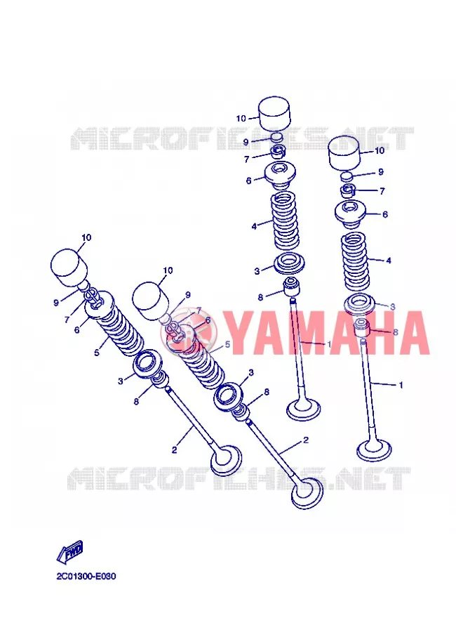 VALVE Yamaha MOTO 600 2012 R6  YZF-R6