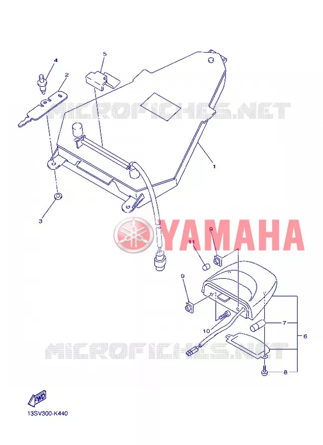 TAIL LIGHT Yamaha MOTO 600 2012 R6  YZF-R6
