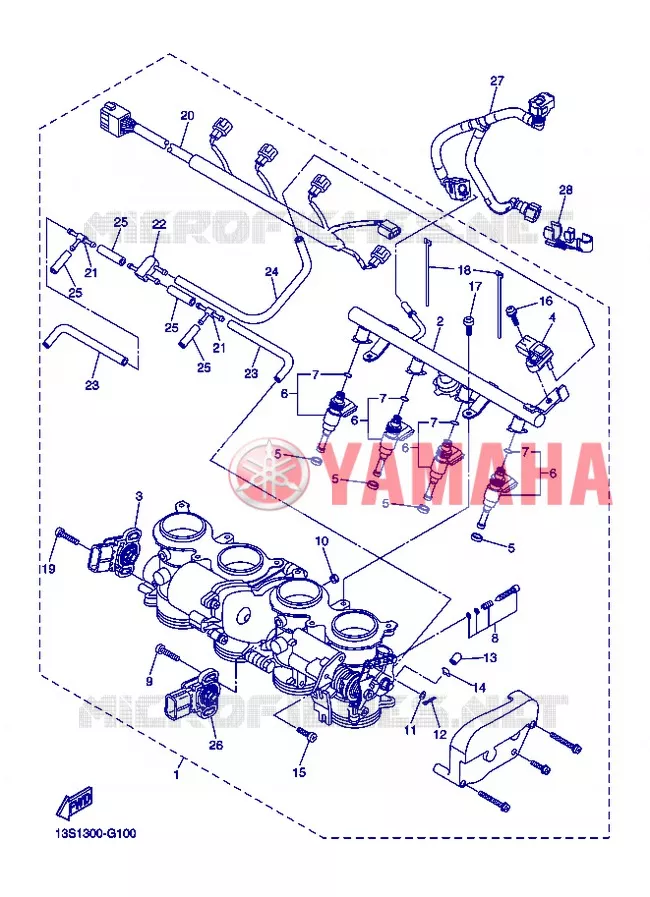 INTAKE 2 Yamaha MOTO 600 2012 R6  YZF-R6