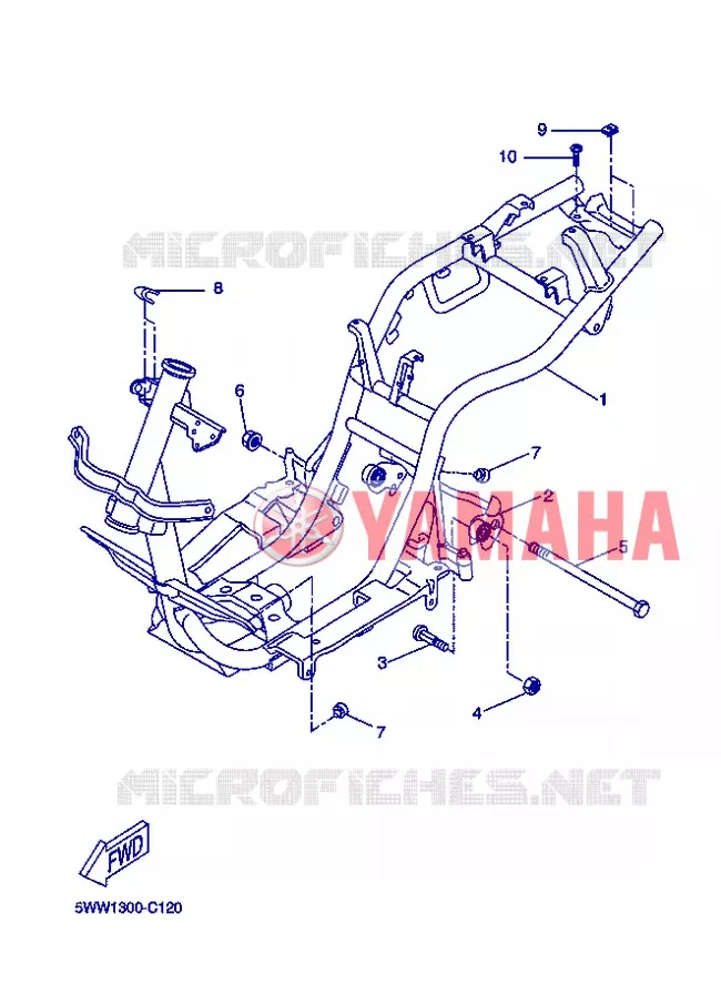 FRAME Yamaha SCOOTER 50 2013 BWS  CW50