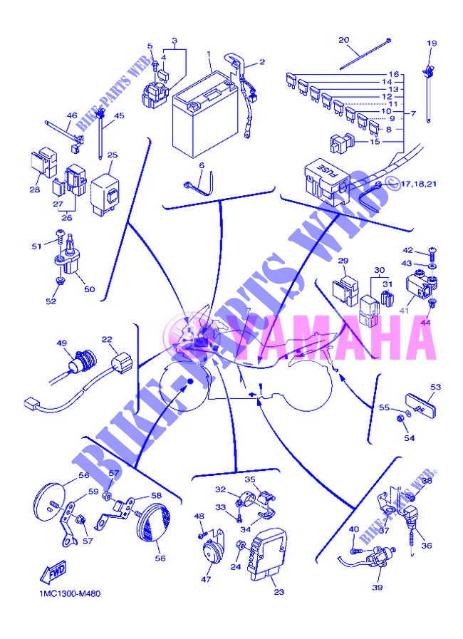 ELECTRICAL 2 for Yamaha FJR1300A 2013