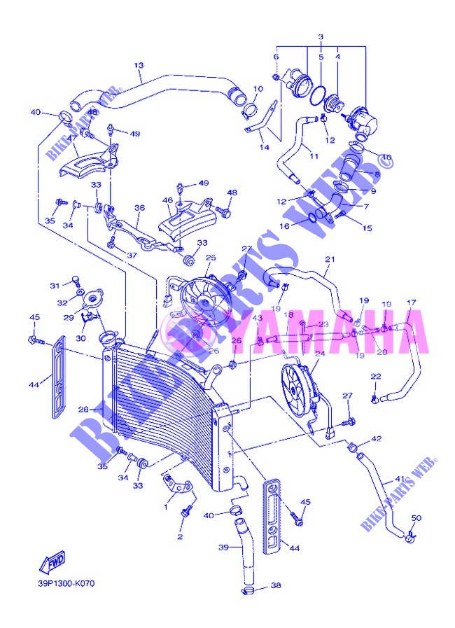 RADIATOR / HOSES for Yamaha FZ8NA 2013