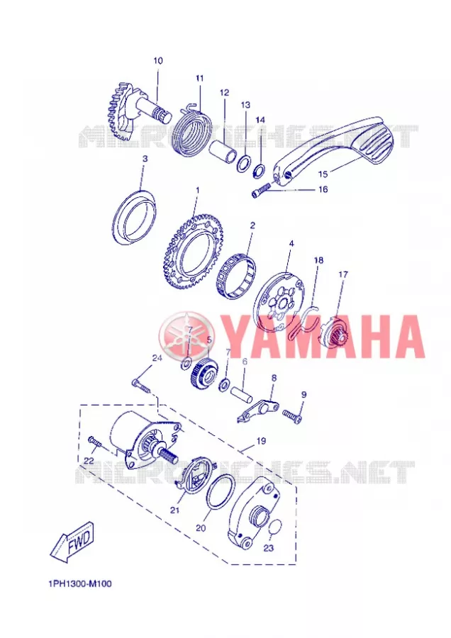 STARTER MOTOR Yamaha SCOOTER 50 2013 NITRO  NS50
