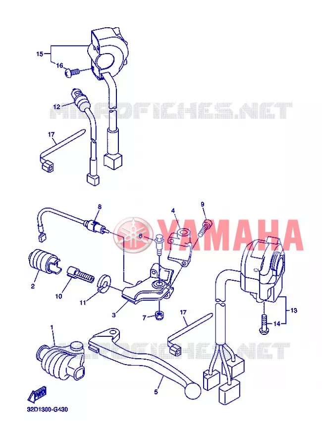 SWITCH / LEVER Yamaha MOTO 250 2013 WR-R  WR250R