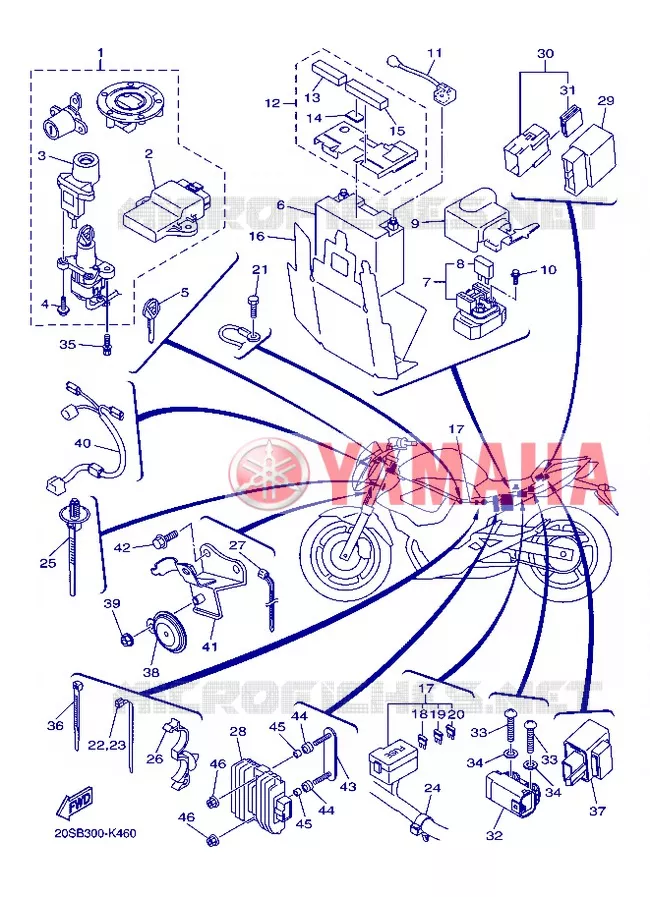 ELECTRICAL 2 Yamaha MOTO 600 2013 XJ6  XJ6N