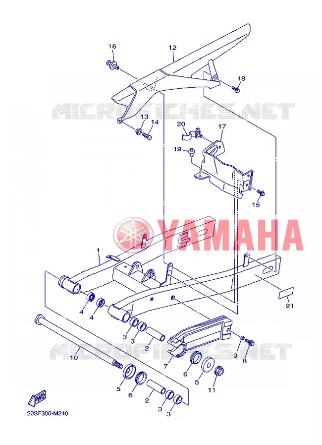 SWINGARM Yamaha MOTO 600 2013 XJ6 ABS  XJ6NA