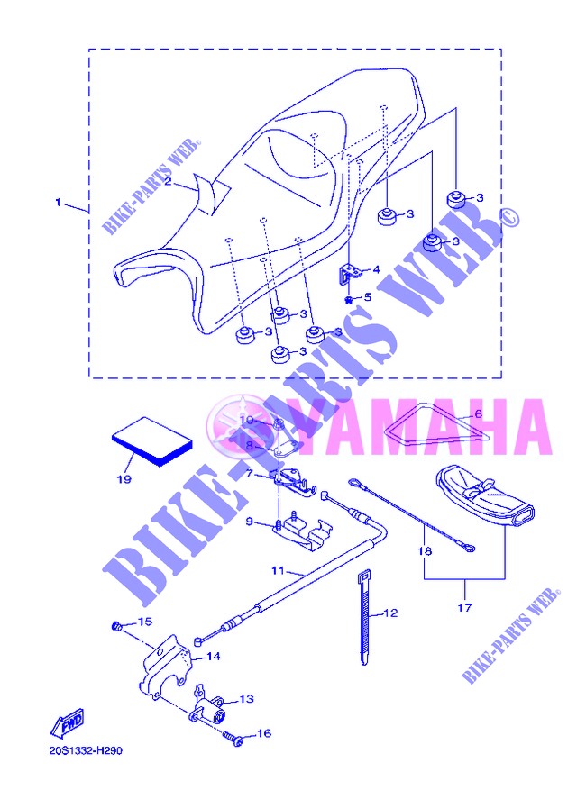 SEAT for Yamaha DIVERSION 600 ABS 2013