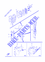 MAINTENANCE PARTS for Yamaha 40X Manual Starter, Tiller Handle, Manual Trim & Tilt, Pre-Mixing, Shaft 20