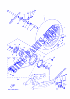 REAR WHEEL for Yamaha MT-07 A2 35KW 2021