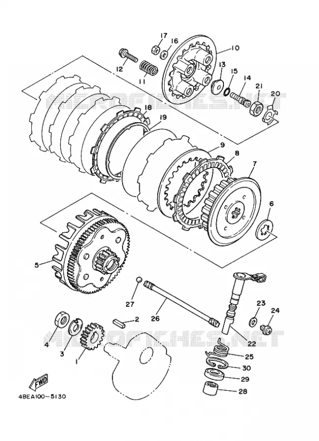 STARTER CLUTCH Yamaha MOTO 230 2020 TTR  TT-R230L
