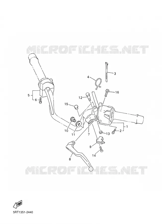 SWITCH / LEVER Yamaha MOTO 600 2003 FAZER  FZS600