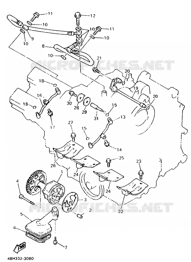 OIL PUMP Yamaha MOTO 1000 1998 GTS ABS  GTS1000A