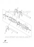 GEAR SHIFT SELECTOR DRUM / FORK for Yamaha MT01 2006