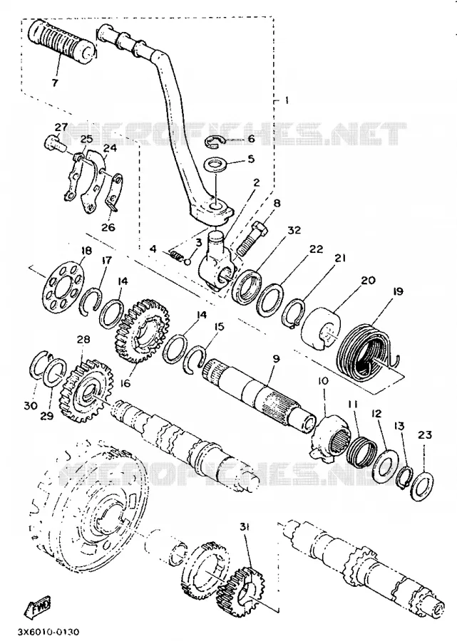 STARTER MOTOR Yamaha MOTO 500 1993 SR  SR500
