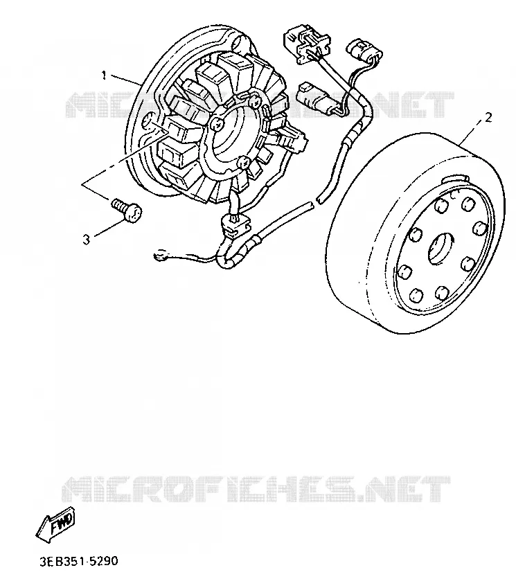 IGNITION Yamaha MOTO 500 1995 SR  SR500