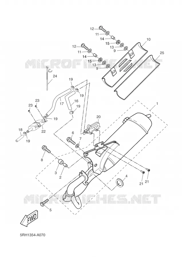 EXHAUST Yamaha SCOOTER 50 2001 BOOSTER  CW50 SP