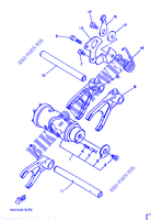 GEAR SHIFT SELECTOR DRUM / FORKS for Yamaha TRX850 1996