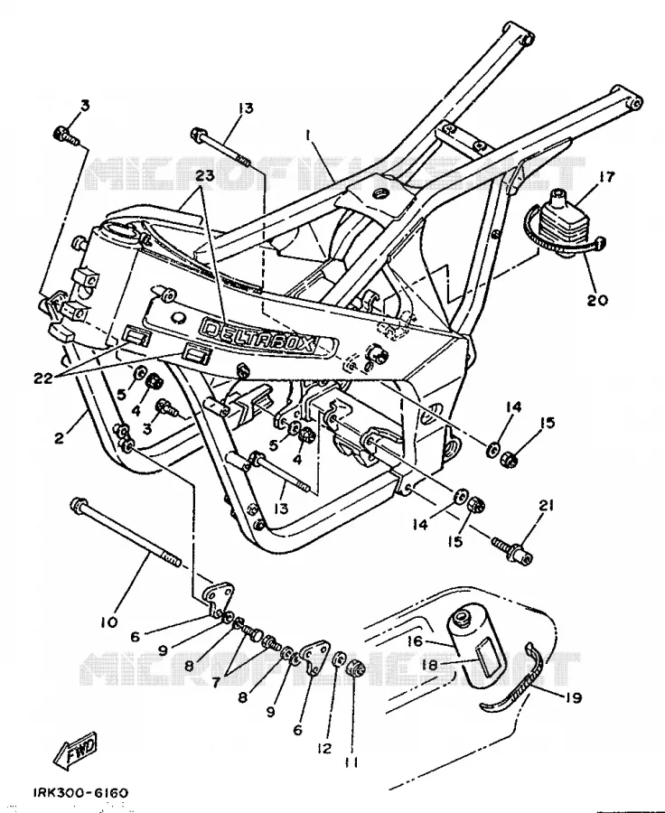 FRAME Yamaha MOTO 250 1986 TZ  TZ250S/TZ250