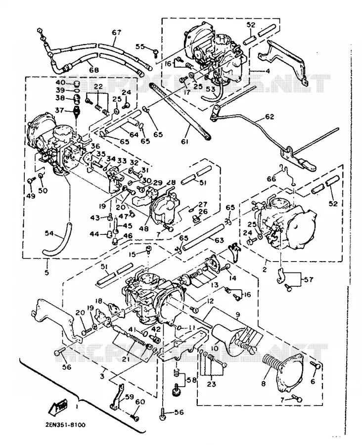 CARBURETOR Yamaha MOTO 1200 1991 VMAX  V-MAX12