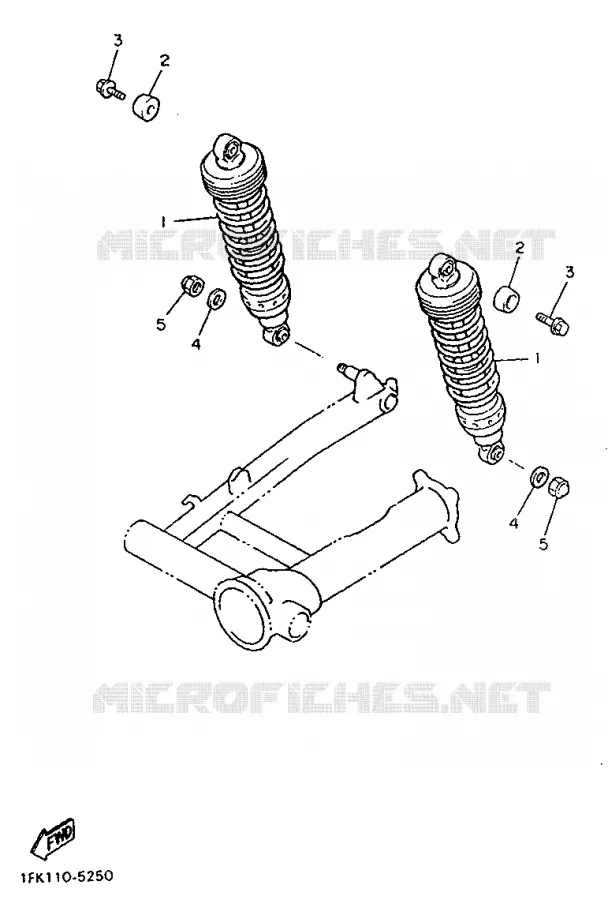 REAR SHOCK ABSORBER Yamaha MOTO 1200 1991 VMAX  V-MAX12