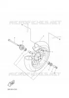 FRONT WHEEL for Yamaha BW'S 50 12