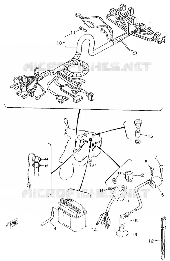 ELECTRICAL 2 Yamaha SCOOTER 50 1996 BOOSTER  CW50RS