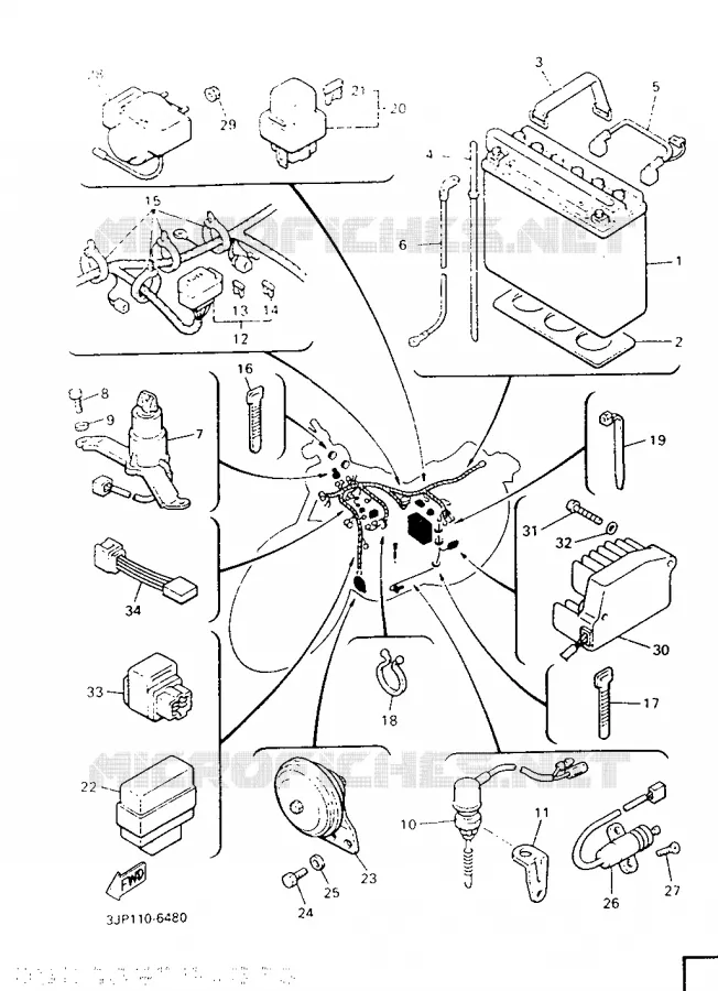 ELECTRICAL 2 Yamaha MOTO 1200 1993 VMAX  V-MAX12H