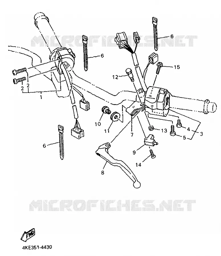 SWITCH / LEVER Yamaha MOTO 600 1995 XJN  XJ600N