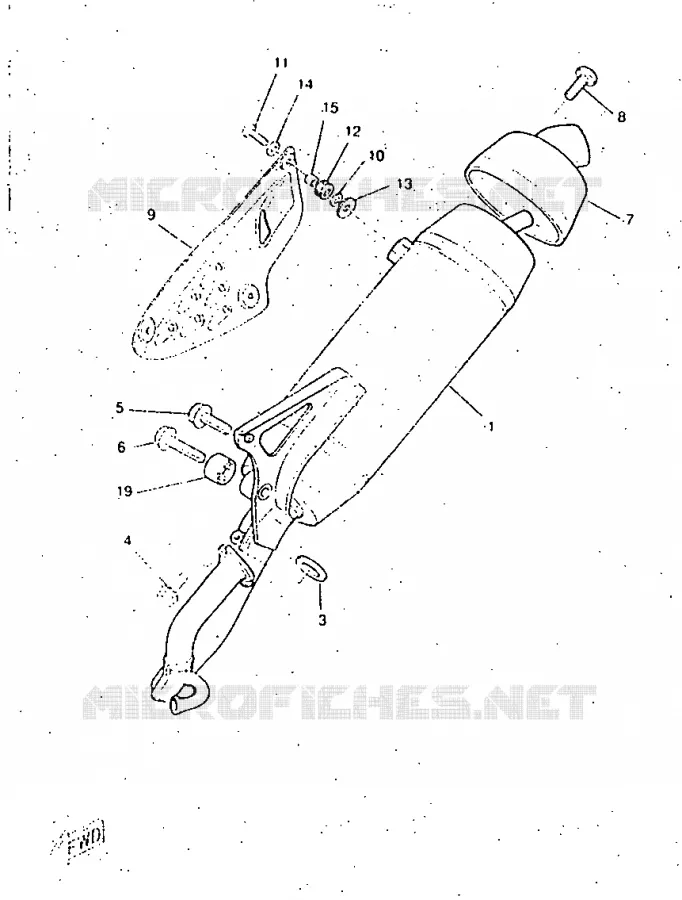 EXHAUST Yamaha SCOOTER 50 1997 NEXT GENERATION  CW50RS