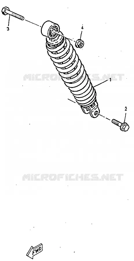 REAR SHOCK ABSORBER Yamaha SCOOTER 50 1998 BOOSTER  CW50RS