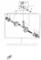 CRANKSHAFT / PISTON for Yamaha CW50RS 1999