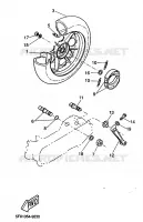 REAR WHEEL for Yamaha CW50RS 1999
