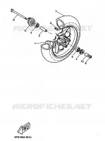 FRONT WHEEL for Yamaha CW50RS 1999