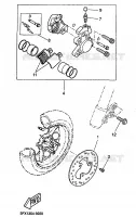 FRONT BRAKE CALIPER for Yamaha CW50RS 1999