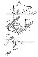 STAND / FOOTREST for Yamaha CW50RS 1999