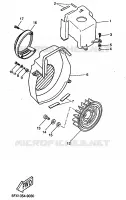 AIR SHROUD & FAN for Yamaha CW50RS 1999