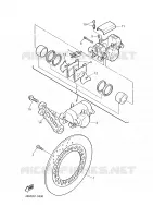REAR BRAKE CALIPER for Yamaha XJS 900 DIVERSION 2000