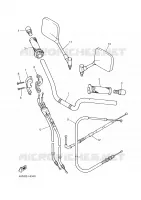 HANDLEBAR & CABLES for Yamaha XJS 900 DIVERSION 2000