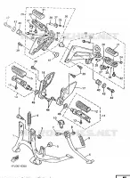 STAND / FOOTREST for Yamaha XJR1200 1997