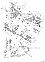 STAND / FOOTREST for Yamaha XJR1200SP 1997