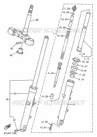 FRONT FORK for Yamaha XJR1200SP 1997