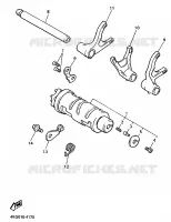 GEAR SHIFT SELECTOR DRUM / FORKS for Yamaha XJR1200SP 1997