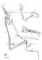 HANDLEBAR & CABLES for Yamaha XJR1200SP 1997