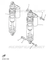 REAR SHOCK ABSORBER for Yamaha XJR1200SP 1997