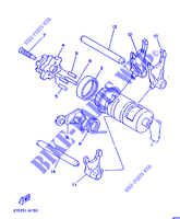 GEAR SHIFT SELECTOR DRUM / FORKS for Yamaha XT125 1988